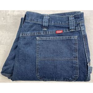 Wrangler Carpenter Denim‎ Blue Jeans, Men 38X34 Denim 1094LXWDV EUC